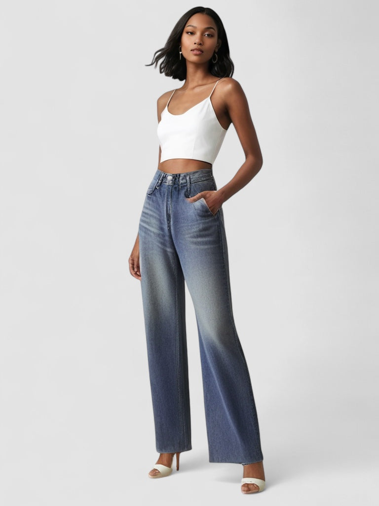 Nordstrom™ | Jean Large Effet Usé