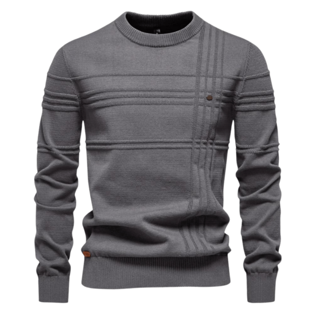 Burkhard | Stilfull Herrpullover med Rutdesign