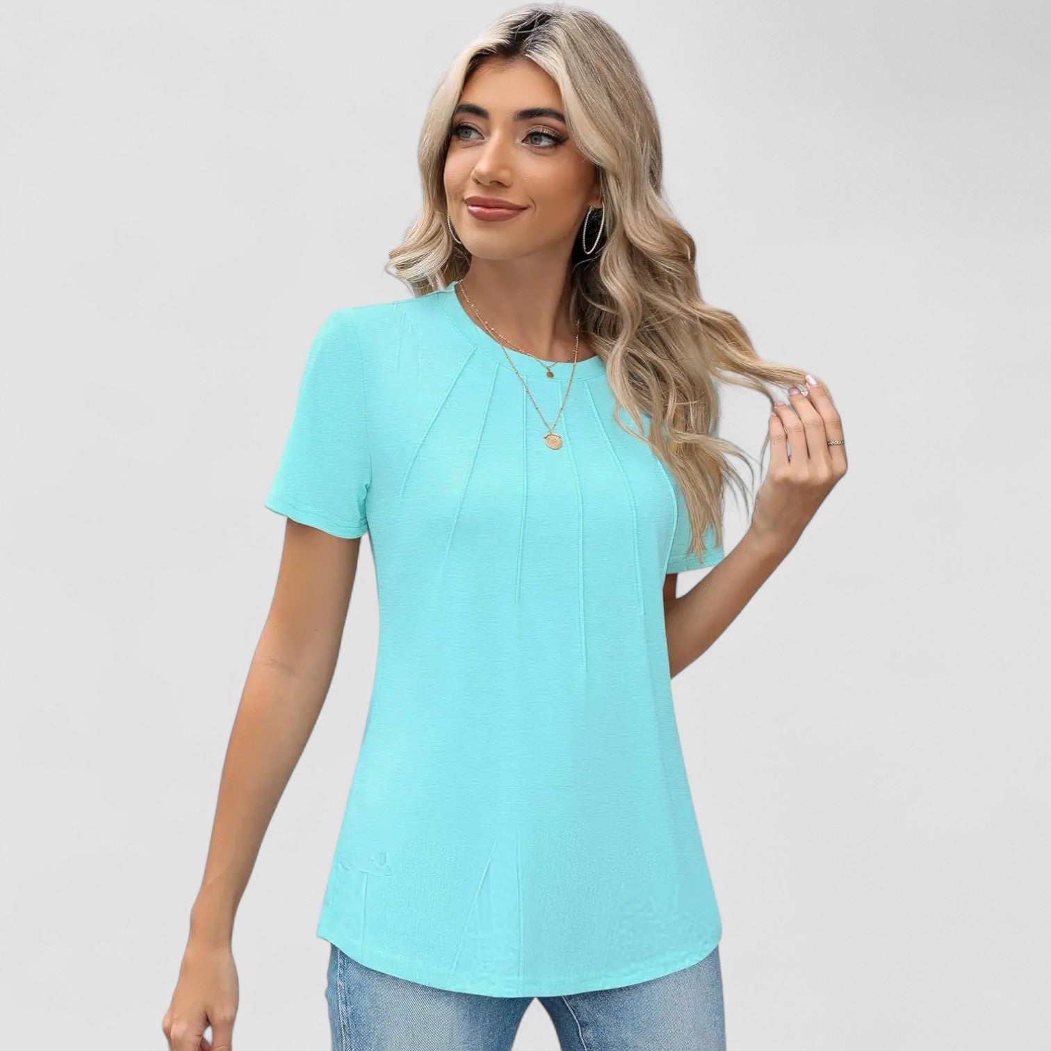 Nordstrom™ | Noelie – Kortärmad topp med sömdetaljer