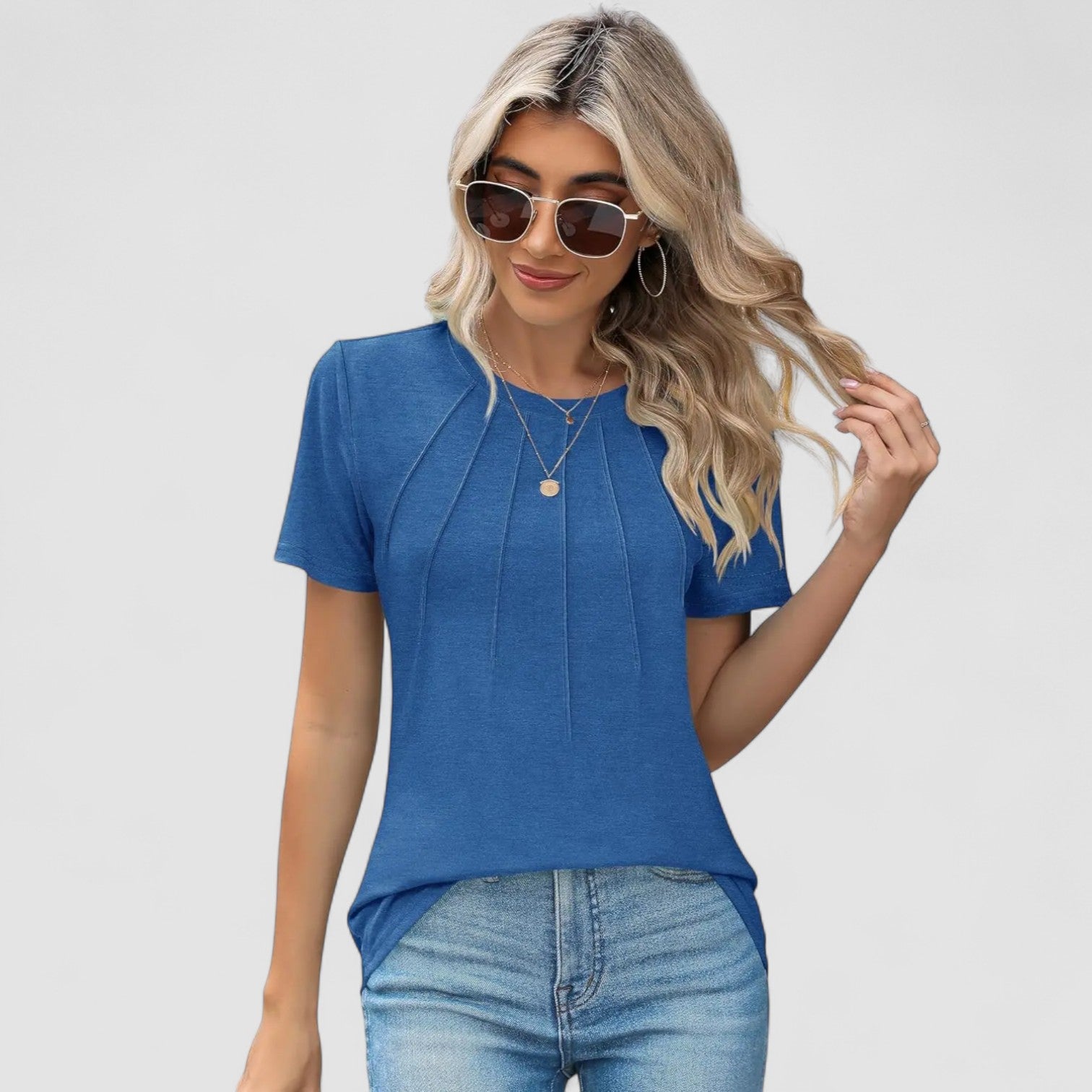 Nordstrom™ | Noelie – Kortärmad topp med sömdetaljer