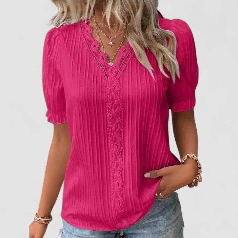 Nordstrom™ | Mira – Feminin topp med spetsdetaljer